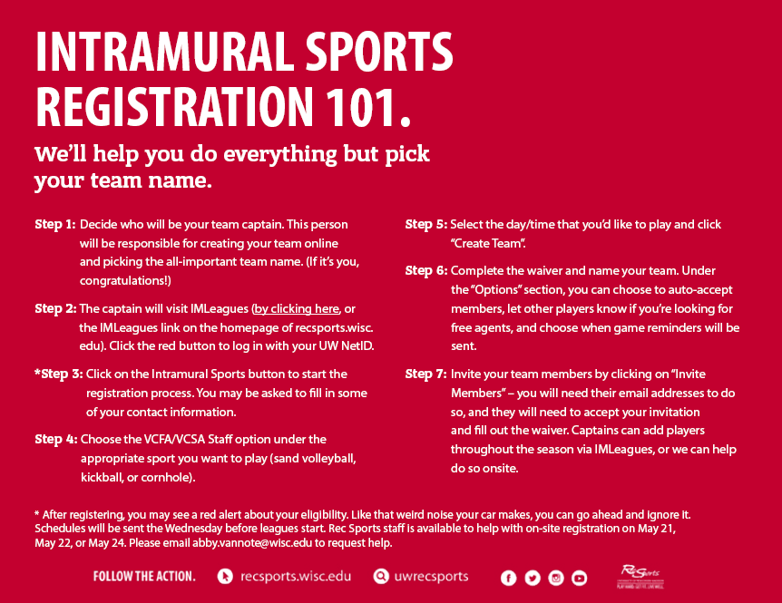 Intramural Online Games Registration