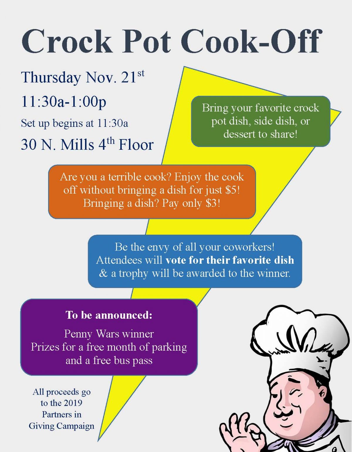 Crock Pot Cook Off poster 2019 Inside FP&M UWMadison