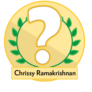 Trivia award image with Question Mark: Chrissy Ramakrishnan