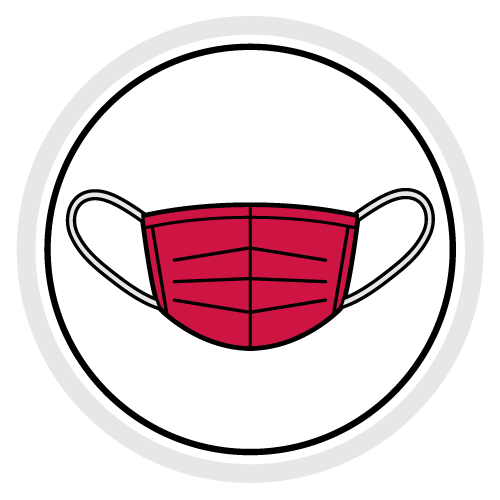 icon illustration: face covering