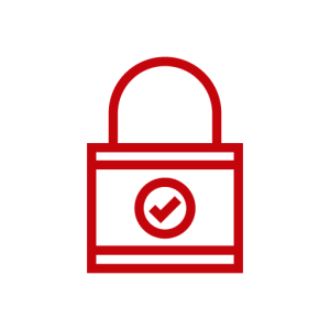 icon: lock with checkmark