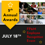 5th ANnual Awards: JULY 18th. FP&M Employee Recognition Event (text on illustration)