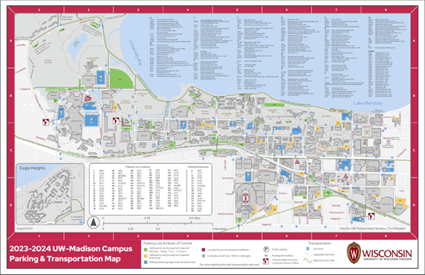 New 2023 2024 Campus Parking Map From Transportation Services Available   Campus Parking Map 